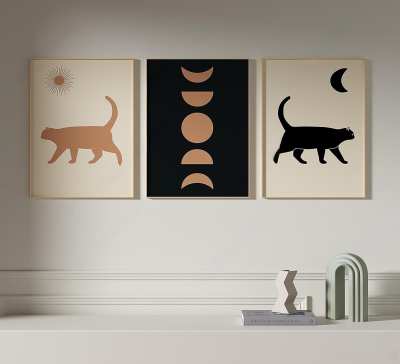 现代简约装饰画3D模型下载